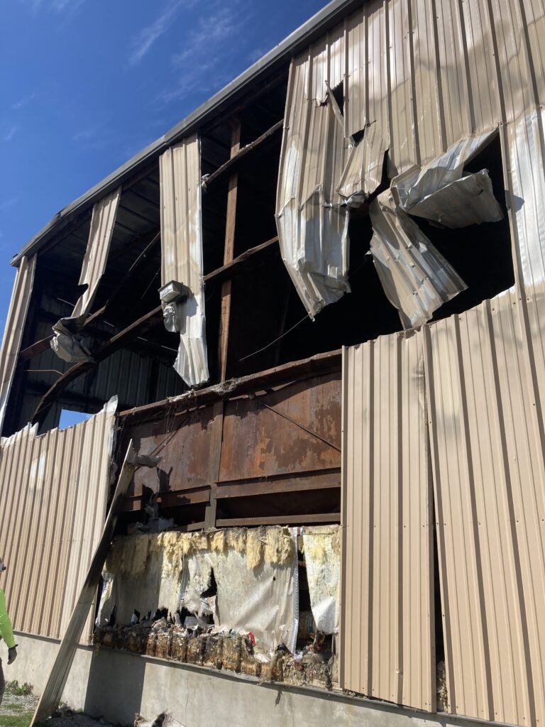 Building that caught on fire